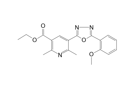 5-[5-(2-methoxyphenyl)-1,3,4-oxadiazol-2-yl]-2,6-dimethyl-3-pyridinecarboxylic acid ethyl ester