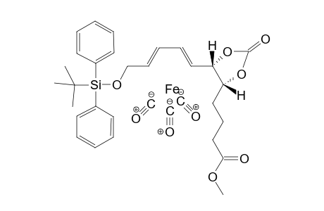 Tricarbonyl-{ 5-[(1',1'-dimethylethyl)diphenylsilyloxy]penta-1,3-dienyl]iron - Methyl 2-oxo-1,3-dioxolane-4-butanoate