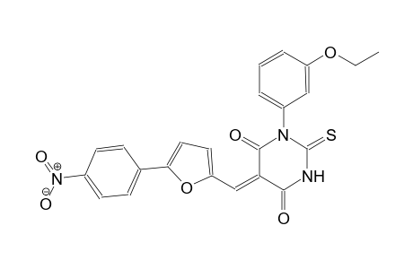 (5Z)-1-(3-ethoxyphenyl)-5-{[5-(4-nitrophenyl)-2-furyl]methylene}-2-thioxodihydro-4,6(1H,5H)-pyrimidinedione