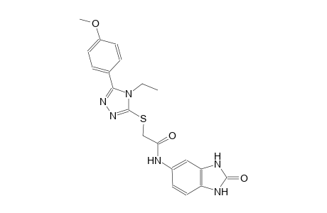 acetamide, N-(2,3-dihydro-2-oxo-1H-benzimidazol-5-yl)-2-[[4-ethyl-5-(4-methoxyphenyl)-4H-1,2,4-triazol-3-yl]thio]-