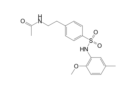 Acetamide, N-[2-[4-(2-methoxy-5-methylphenylsulfamoyl)phenyl]ethyl]-