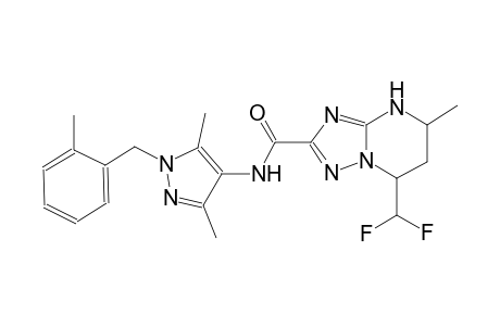 7-(difluoromethyl)-N-[3,5-dimethyl-1-(2-methylbenzyl)-1H-pyrazol-4-yl]-5-methyl-4,5,6,7-tetrahydro[1,2,4]triazolo[1,5-a]pyrimidine-2-carboxamide