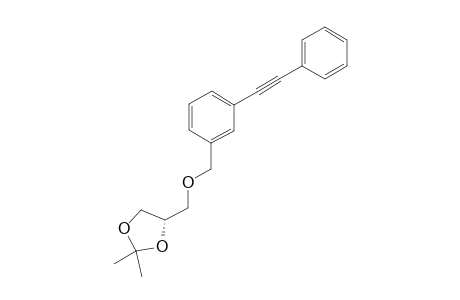 (S)-2,2-DIMETHYL-4-(3-PHENYLETHYNYLBENZYLOXY)-METHYL-1,3-DIOXOLANE