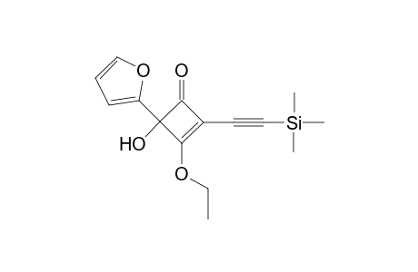 3-Ethoxy-4-(2-furanyl)-4-hydroxy-2-[2-(trimethylsilyl)-1-ethynyl]-2-cyclobuten-1-one