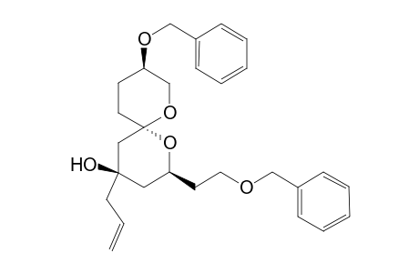 (2S,4R,6S,9R)-4-Allyl-9-benzyloxy-2-(2-(benzyloxy)ethyl)-1,7-dioxaspiro[5.5]undecan-4-ol