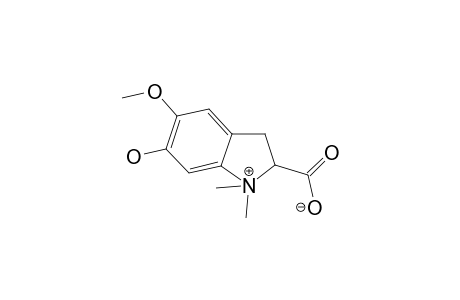 6-hydroxy-5-methoxy-1,1-dimethyl-2,3-dihydroindol-1-ium-2-carboxylate