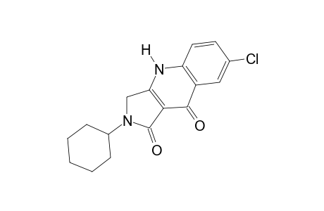 7-chloro-2-cyclohexyl-2,3-dihydro-1H-pyrrolo[3,4-b]quinoline-1,9(4H)-dione