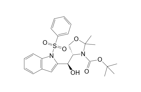 (4S)-4-[(R)-(1-besylindol-2-yl)-hydroxy-methyl]-2,2-dimethyl-oxazolidine-3-carboxylic acid tert-butyl ester