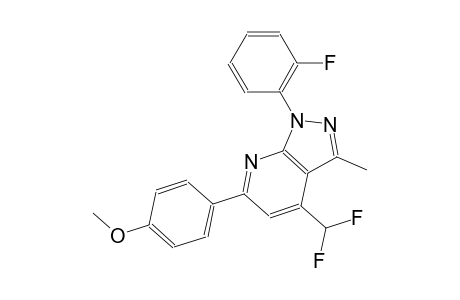 1H-pyrazolo[3,4-b]pyridine, 4-(difluoromethyl)-1-(2-fluorophenyl)-6-(4-methoxyphenyl)-3-methyl-