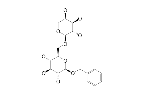 BENZYL-6-O-ALPHA-L-ARABINOPYRANOSYL-BETA-D-GLUCOPYRANOSIDE