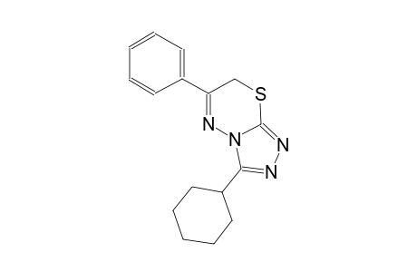 3-cyclohexyl-6-phenyl-7H-[1,2,4]triazolo[3,4-b][1,3,4]thiadiazine