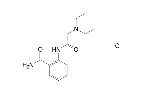 2-{[(diethylamino)acetyl]amino}benzamide hydrochloride