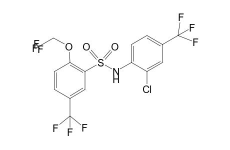 N-[2-Chloro-4-(trifluoromethyl)phenyl]-2-(2,2,2-trifluoroethoxy)-5-(trifluoromethyl)benzenesulfonamide