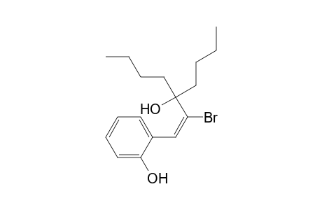 (E)-2-Bromo-1-(o-hydroxyphenyl)-3-butylhept-1-en-3-ol