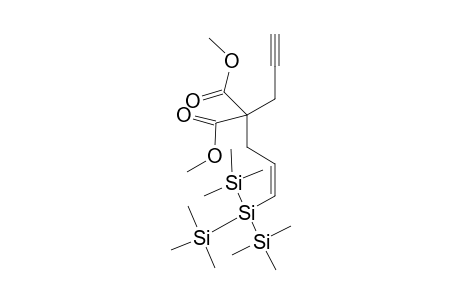 (Z)-Dimethyl 2-propargyl-2-[3-[tris(trimethylsilyl)silyl-2-propenyl]malonate