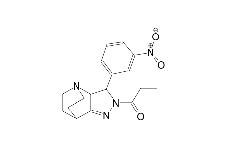 1-(3-(3-nitrophenyl)-3,3a,6,7-tetrahydro-4,7-ethanopyrazolo[4,3-b]pyridin-2(5H)-yl)propan-1-one