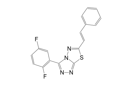 [1,2,4]triazolo[3,4-b][1,3,4]thiadiazole, 3-(2,5-difluorophenyl)-6-[(E)-2-phenylethenyl]-