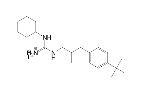 Guanidine, N-cyclohexyl-N'-[3-[4-(1,1-dimethylethyl)phenyl]-2-methylpropyl]-, monohydriodide