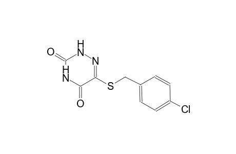 1,2,4-triazine-3,5(2H,4H)-dione, 6-[[(4-chlorophenyl)methyl]thio]-