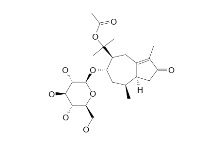 (1S,7R,8S,10S)-11-ACETOXY-8-HYDROXYGUAI-4-EN-3-ONE-8-O-BETA-D-GLUCOPYRANOSIDE