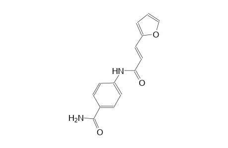 4-{[(2E)-3-(2-furyl)-2-propenoyl]amino}benzamide