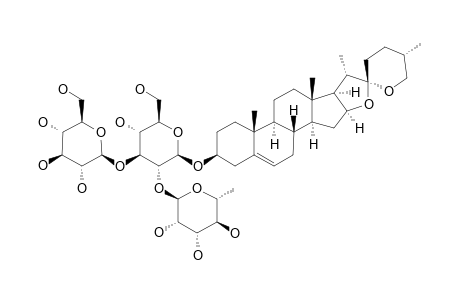 DIOSGENIN-3-O-ALPHA-L-RHAMNOPYRANOSYL-(1->2)-[BETA-D-GLUCOPYRANOSYL-(1->3)]-BETA-D-GLUCOPYRANOSID