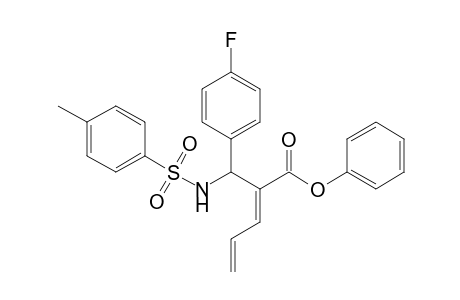 (E)-2-[(4-Fluorophenyl)(toluene-4-sulfonylamino)methyl]penta-2,4-dienoic acid phenyl ester
