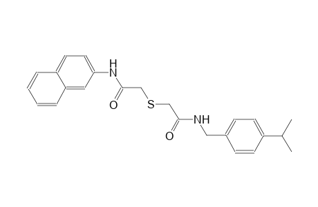 2-({2-[(4-isopropylbenzyl)amino]-2-oxoethyl}sulfanyl)-N-(2-naphthyl)acetamide