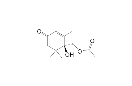 2-Cyclohexen-1-one, 4-[(acetyloxy)methyl]-4-hydroxy-3,5,5-trimethyl-, (S)-