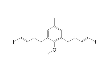 1,3-bis((E)-4-iodobut-3-en-1-yl)-2-methoxy-5-methylbenzene