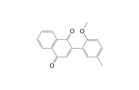 1,4-Naphthalenedione, 2-(2-methoxy-5-methylphenyl)-