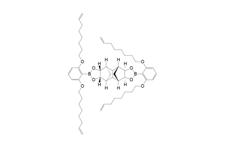 (1R*,3R*,4R*,8S*,9S*,11S*,12S*,16R*)-6,14-Bis[2,6-bis(oct-7-enyloxy)phenyl]-5,7,13,15-tetraoxa-6,14-diborahexacyclo[9.5.1.1(3,9).0(2,10).0(4,8).0(12,16)]octadecane