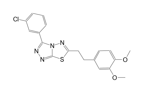 [1,2,4]triazolo[3,4-b][1,3,4]thiadiazole, 3-(3-chlorophenyl)-6-[2-(3,4-dimethoxyphenyl)ethyl]-
