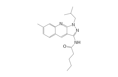 N-(1-isobutyl-7-methyl-1H-pyrazolo[3,4-b]quinolin-3-yl)pentanamide
