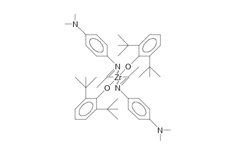 Bis(/.eta.-2/-N-(4-dimethylamino-phenyl)-methyliminoacyl)-bis(2,6-di-tert-butyl-phenoxy) zirconium