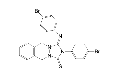 3-(4'-Bromophenyl)imino-2-(4'-bromophenyl)-1-thioxo-2,3,5,10-tetrahydro[1,2,4]triazolo[1,2-b]phthalazine