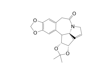 (3A-ALPHA,4AR*,15B-BETA,15C-ALPHA)-(+/-)-3A,10,15B,15C-TETRAHYDRO-2,2-DIMETHYL-7H-[1,3]-DIOXOLO-[4,5-H]-1,3-DIOXOLO-[4,5]-CYCLOPENTA-[1,2-A]-[3]