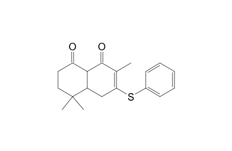 3-(Phenylthio)-5,6,4a,8a-tetrahydro-2,5,5-trimethyl-naphthalene-1,8-(4H,7H)-dione