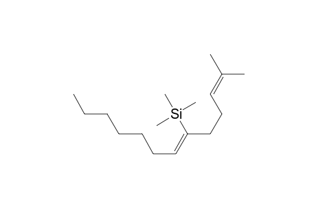 Silane, trimethyl[1-(4-methyl-3-pentenyl)-1-octenyl]-, (Z)-