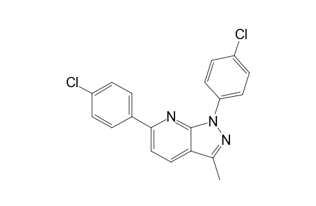 1,6-bis(4-chlorophenyl)-3-methyl-pyrazolo[3,4-b]pyridine