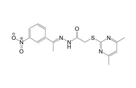 acetic acid, [(4,6-dimethyl-2-pyrimidinyl)thio]-, 2-[(E)-1-(3-nitrophenyl)ethylidene]hydrazide