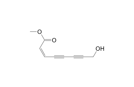 2-Octene-4,6-diynoic acid, 8-hydroxy-, methyl ester