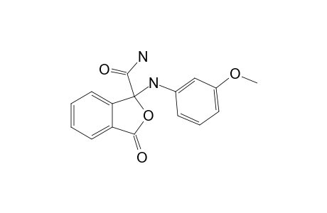 1-(3-METHOXYPHENYLAMINO)-3-OXO-1,3-DIHYDROISOBENZOFURAN-1-CARBOXAMIDE