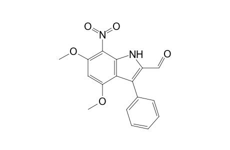 4,6-Dimethoxy-7-nitro-3-phenylindole-2-carbaldehyde