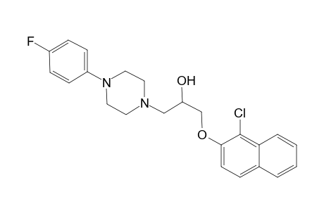 1-(1-Chloranylnaphthalen-2-yl)oxy-3-[4-(4-fluorophenyl)piperazin-1-yl]propan-2-ol