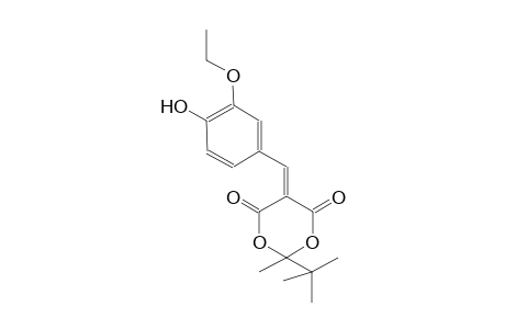 1,3-dioxane-4,6-dione, 2-(1,1-dimethylethyl)-5-[(3-ethoxy-4-hydroxyphenyl)methylene]-2-methyl-