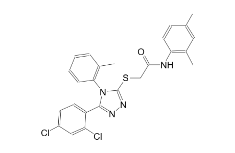 2-{[5-(2,4-dichlorophenyl)-4-(2-methylphenyl)-4H-1,2,4-triazol-3-yl]sulfanyl}-N-(2,4-dimethylphenyl)acetamide