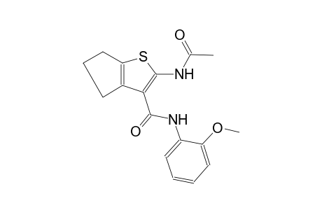 2-(acetylamino)-N-(2-methoxyphenyl)-5,6-dihydro-4H-cyclopenta[b]thiophene-3-carboxamide