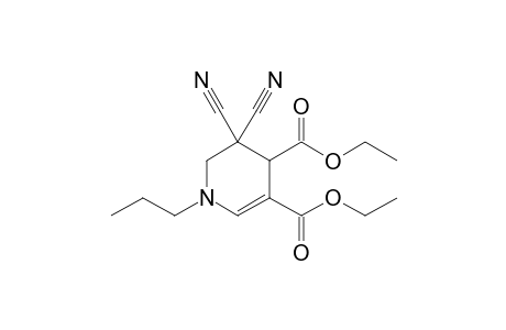 Diethyl 5,5-dicyano-1-propyl-1,4,5,6-tetrahydropyridine-3,4-dicarboxylate
