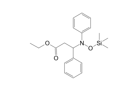 Ethyl 3-(N-phenyl-N-trimethylsilyloxyamino)-3-(phenyl)propionate